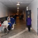 Entering the reburbished underground bunker